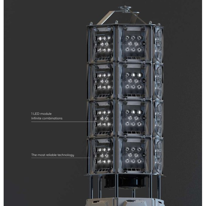 Turn de lumina telescopic - 99.000 lumeni – 5 m inaltime 